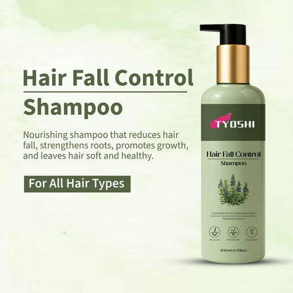 Tyoshi hair-fall control shampoo with aloe-vera, cucumber, rosemary extract