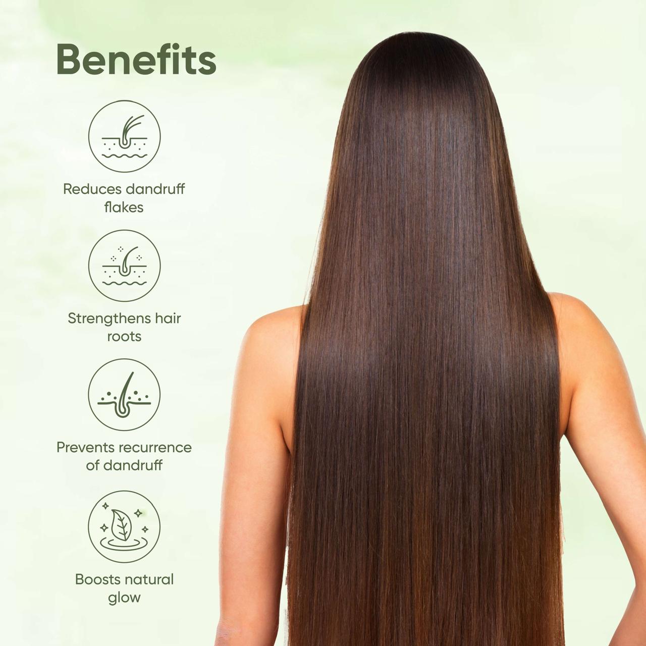 Tyoshi dandruff shampoo with aloe vera and shikakai extra