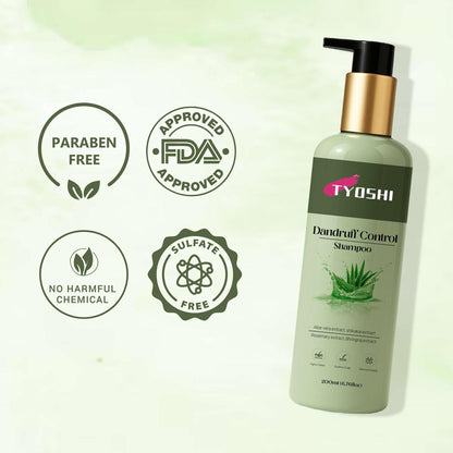 Tyoshi dandruff shampoo with aloe vera and shikakai extra