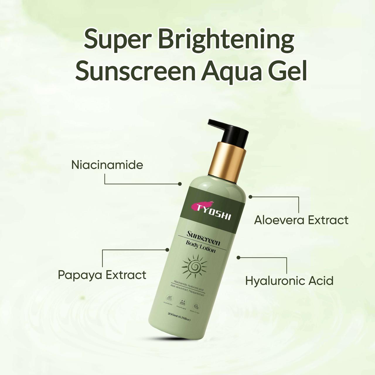 Tyoshi sunscreen body lotion