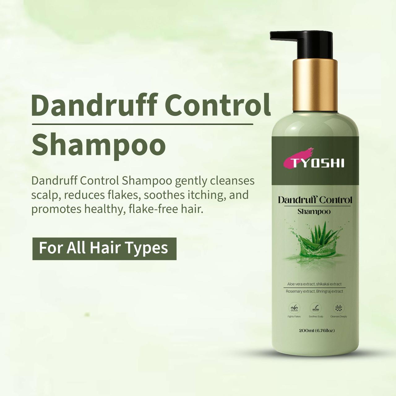 Tyoshi dandruff shampoo with aloe vera and shikakai extra