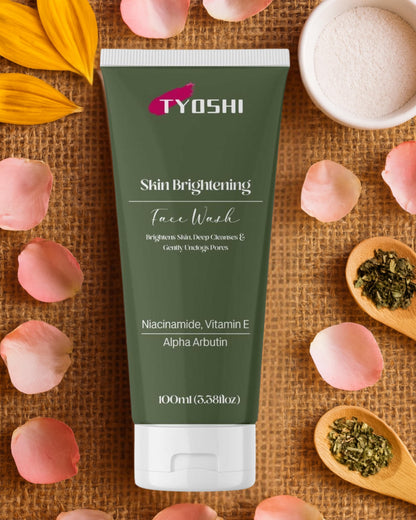 Tyoshi face wash - niacinamide , vitamin E , alpha arbutin