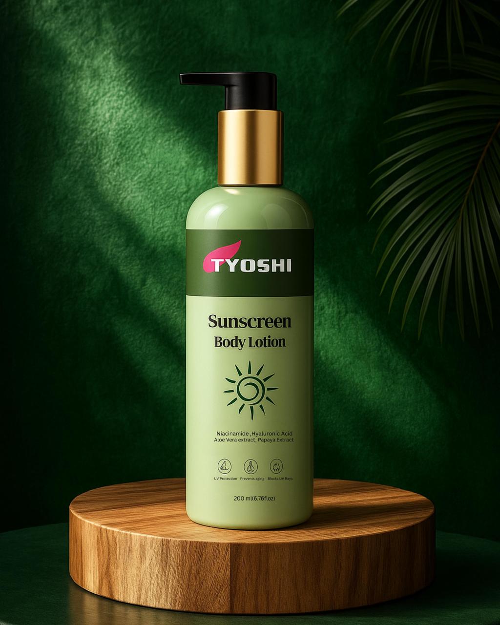 Tyoshi sunscreen body lotion