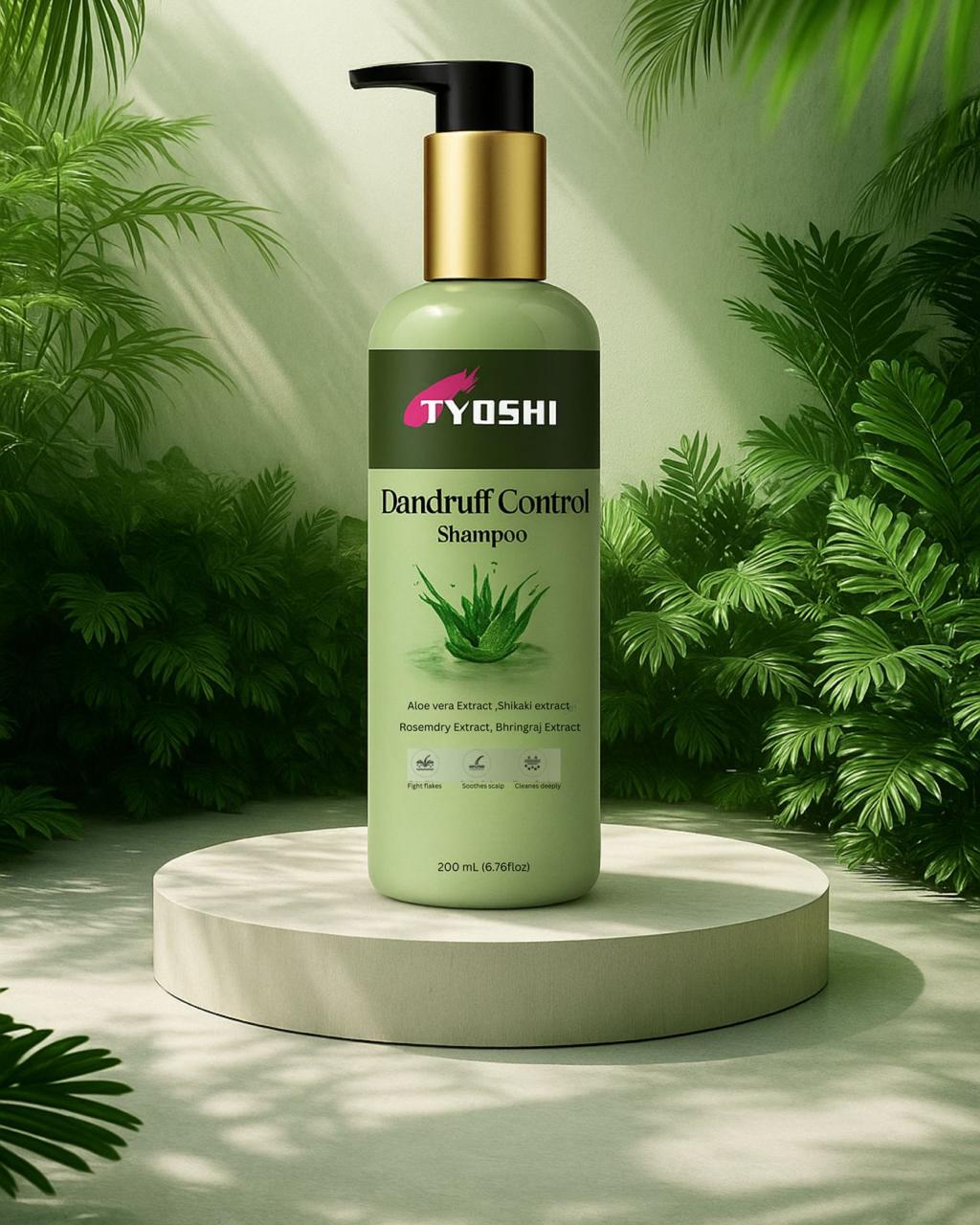 Tyoshi dandruff shampoo with aloe vera and shikakai extra