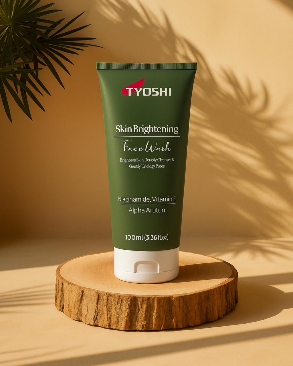 Tyoshi face wash - niacinamide , vitamin E , alpha arbutin