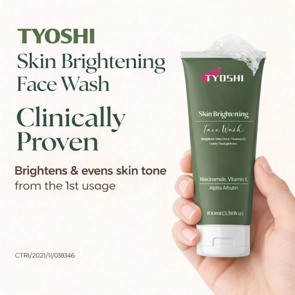 Tyoshi face wash - niacinamide , vitamin E , alpha arbutin