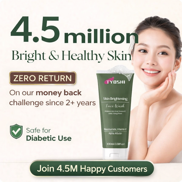 Tyoshi face wash - niacinamide , vitamin E , alpha arbutin