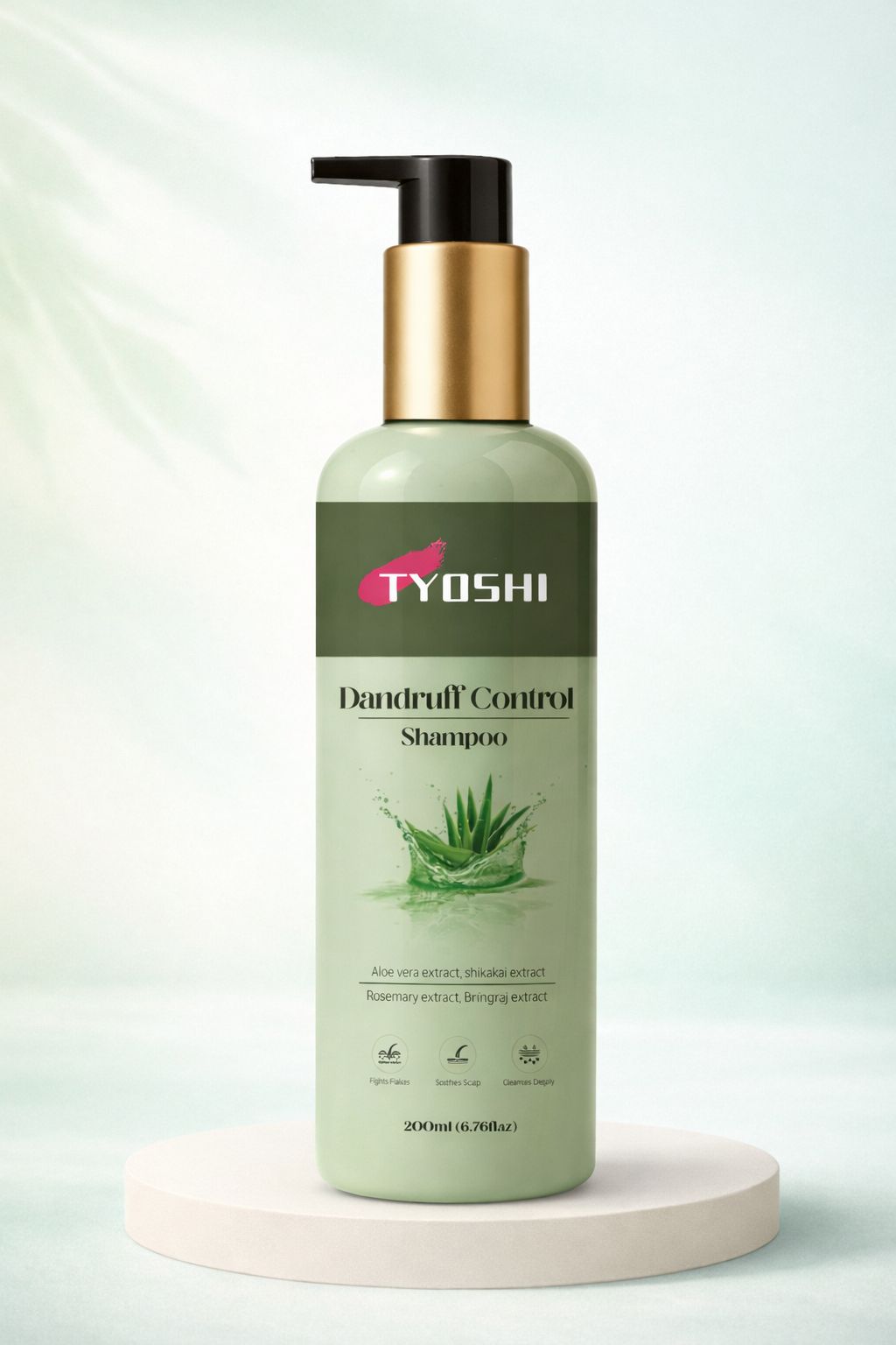 Tyoshi dandruff shampoo with aloe vera and shikakai extra