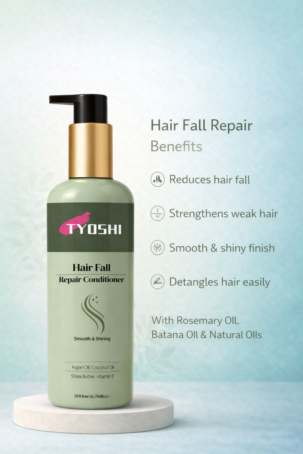 Hairfall control conditioner with shea butter and vitaminE