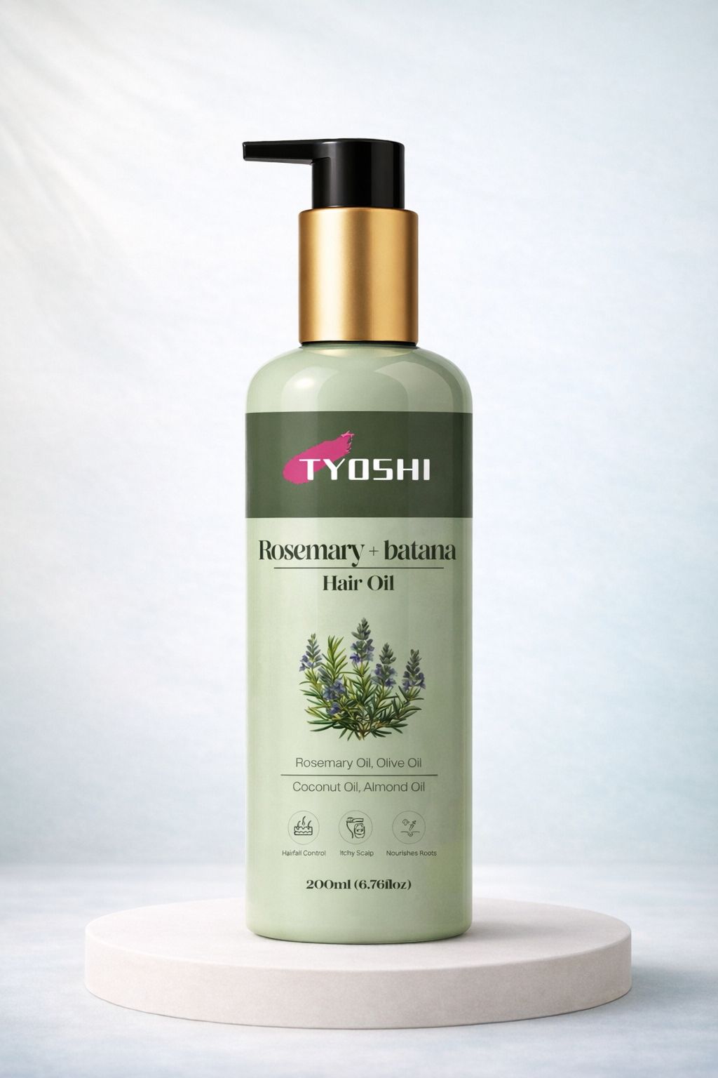 Tyoshi hair oil with rosermary extract