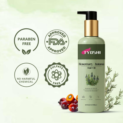 Tyoshi hair oil with rosermary extract