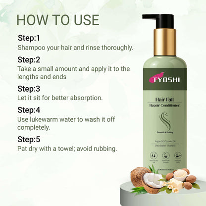Hairfall control conditioner with shea butter and vitaminE